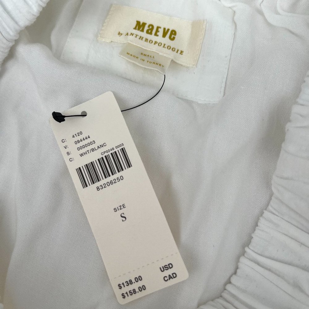 Anthropologie White A-Line Skirt - Picture 6 of 6